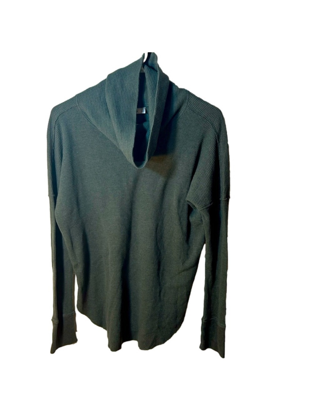 Size small TNA Aritzia waffle knit gray turtleneck